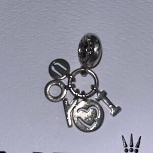 Pandora Silver Love Charm Bracelet